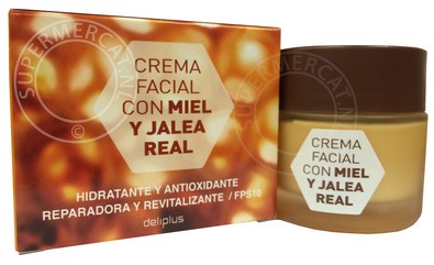 For good skin care you can use this Deliplus Crema Facial con Miel y Jalea Real FPS10  50ml facial day cream